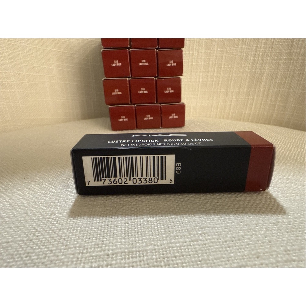 2 - MAC Lustre Lipstick In 510 Lady Bug ~ Full Size ~ New In Box ~100% Authentic - Picture 5 of 6